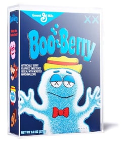 KAWS KAWS x Boo Berry Limited Edition cereal box 2022