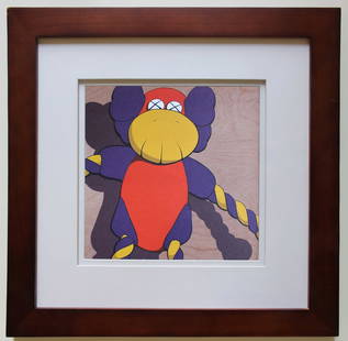 KAWS Untitled 2004: KAWS (After) Untitled 2004. Framed page from Refill Magazine issue in 2004. 8 x 8 in. 14 x 14 in. framed
