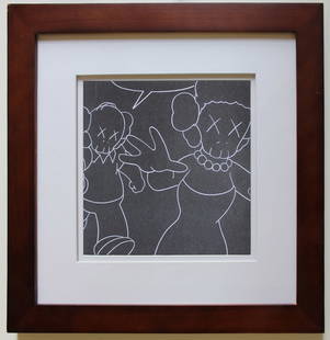 KAWS Untitled 2004: KAWS (After) Untitled 2004. Framed page from Refill Magazine issue in 2004. 8 x 8 in. 14 x 14 in. framed