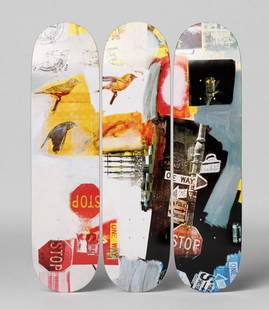 Robert Rauschenberg Overdrive 2017: Robert Rauschenberg Overdrive 2017 Dimensions: 31 H x 8 W in. Screen print on skateboard deck