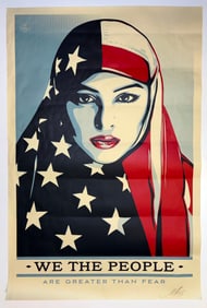 Shepard Fairey We The People - Are Greater Than Fear 2017