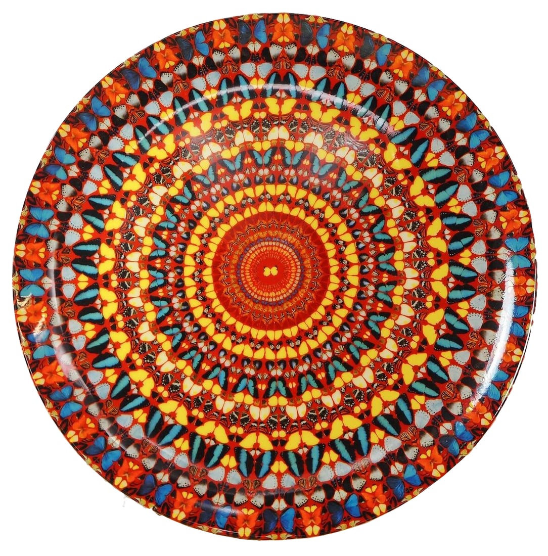 Damien Hirst Butterfly plate 2012: Damien Hirst Butterfly plate 2012 Dimensions: 10 H x W in. Ceramic