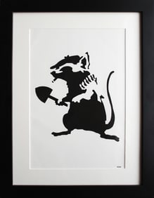 Banksy Rat Stencil (designed by Banksy for Bizarre Magazine) 2002