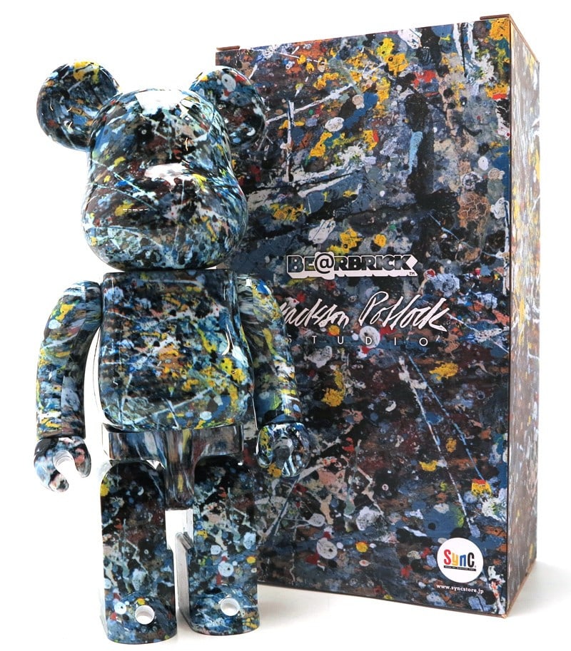 Jackson Pollock 400% Bearbrick 2018: Jackson Pollock 400% Bearbrick 2018 Dimensions: 11 H x 5 W in. Plastic
