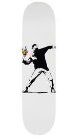 Banksy Flower Bomber Brandalism skate deck ca. 2017