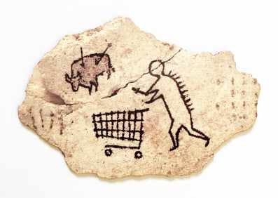 Banksy Peckham Rock Wooden postcard 2005