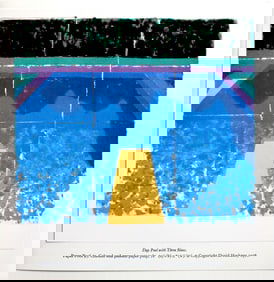 David Hockney Paper Pools invitation 1979