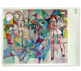 George Condo Eyes and Smiles poster 2018