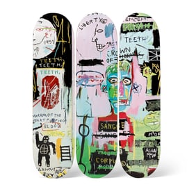 Jean Michel Basquiat Skateboard set