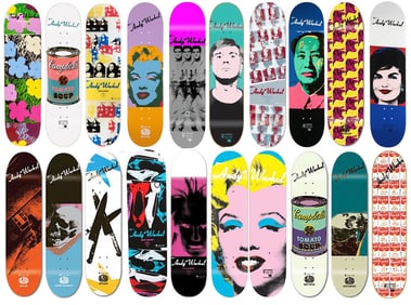 Andy Warhol Skateboards (Set of 20) cs. 2010