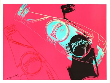 Andy Warhol Perrier (Pink) 1983