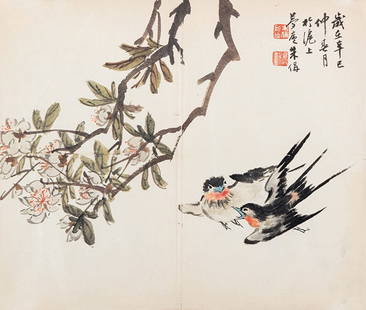 Flower and Bird Painting, Zhu Cheng