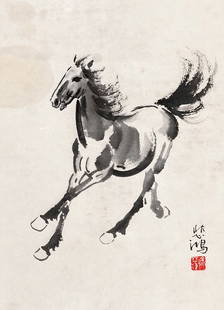 Galloping Horse Painting, Xu Beihong