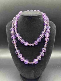 Vintage Amethyst - Victorian Hand-Cut Beaded