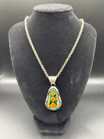 Navajo Necklace Signed Gilbert Nelson
