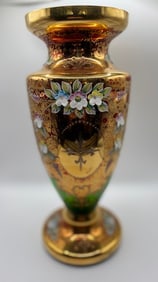 Vintage Bohemian Czech Republic Vase