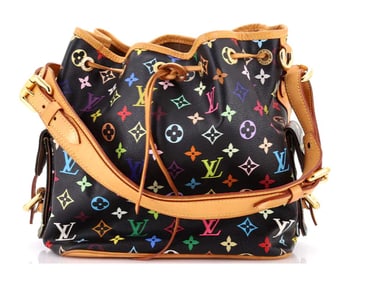 Louis Vuitton Petit Noe Handbag Monogram Multicolor