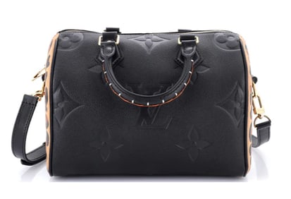 Louis Vuitton Speedy Bandouliere Bag Wild at Heart Monogram Empreinte Giant 25