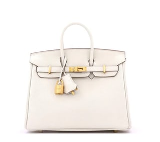 Hermes Birkin Handbag Light Togo with Gold Hardware 25