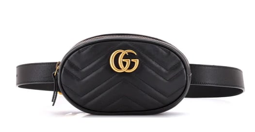 Gucci Matelasse Leather GG Marmont Belt Bag (1 of 8)