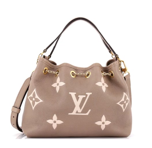 Louis Vuitton Summer Bundle Bag By The Pool Monogram Empreinte Giant: Louis Vuitton Neonoe MM Bucket Bag – Taupe Monogram Empreinte Leather Upgrade your collection with this elegant Louis Vuitton Neonoe MM Bucket Bag. Crafted from luxurious Monogram Empreinte leather