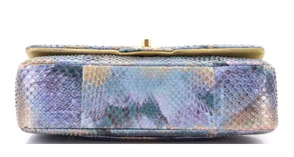 Chanel Classic Double Flap Bag Python Medium - 5