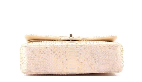 Chanel Classic Double Flap Bag Python Medium - 4
