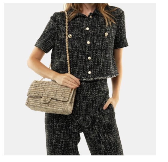 Chanel Classic Double Flap Bag Python Medium - 7