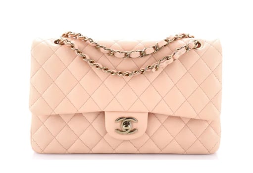 Chanel Classic Double Flap Bag Quilted Caviar Medium: Chanel Classic Double Flap Bag – Light Pink Quilted Caviar Leather Embrace timeless elegance with this Chanel Classic Double Flap Bag. Crafted from durable Caviar leather in a soft light pink