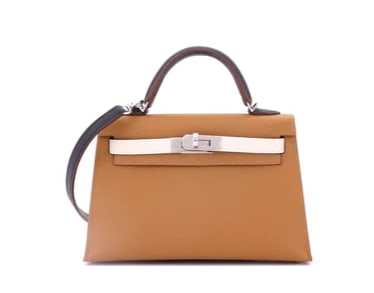 Hermes Kelly Mini II Bag Tricolor Epsom with Palladium Hardware 20 (1 of 8)