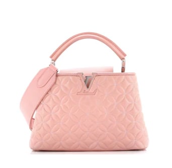Louis Vuitton Capucines Bag Monogram Flower Quilted Lambskin BB (1 of 8)