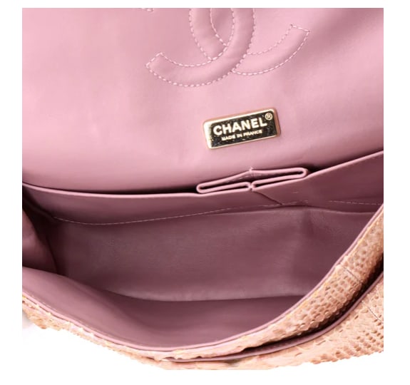 Chanel Classic Double Flap Bag Python Medium - 6