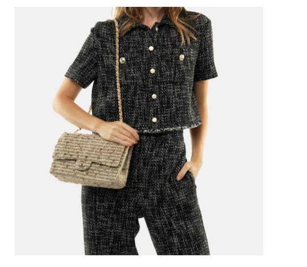 Chanel Classic Double Flap Bag Python Medium - 7