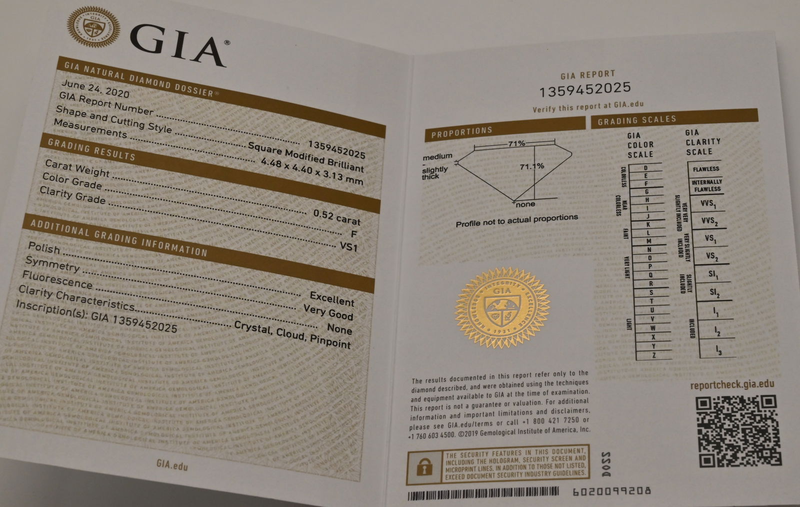 Platin RIng mit Princessschiff Diamant - 7