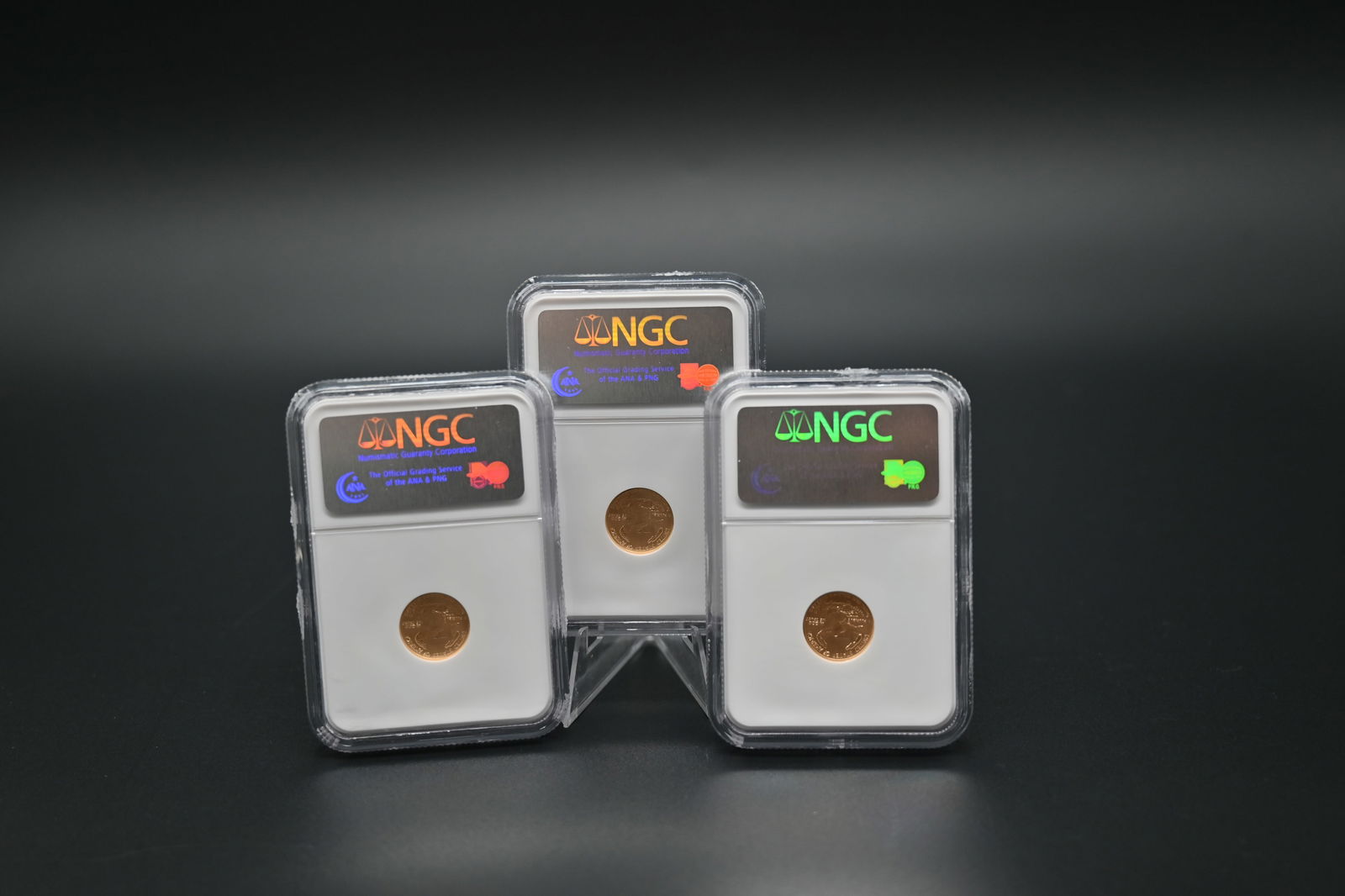 USA 3 x 1/10 Unze Gold, 5 Dollars NGC - 2