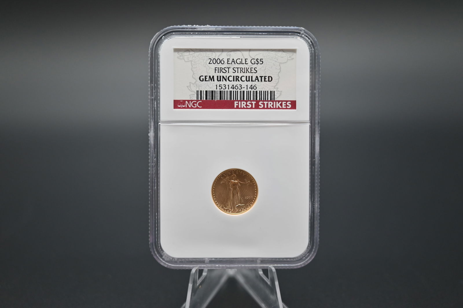 USA 3 x 1/10 Unze Gold, 5 Dollars NGC - 5