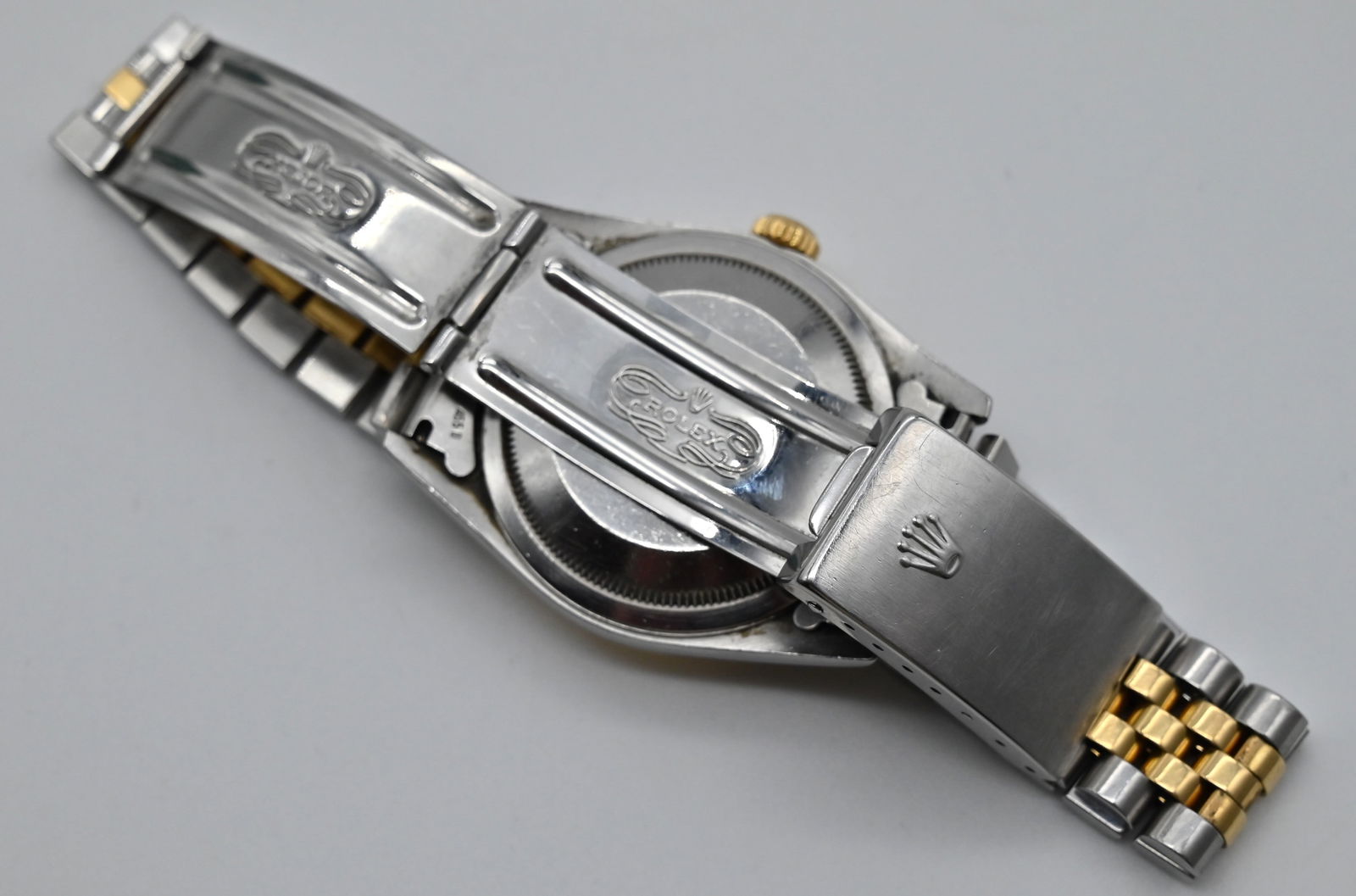 Rolex Datejust 36 Herren Armbanduhr. Ref 16233 Champagner-Zifferblatt mit Diamanten. - 4