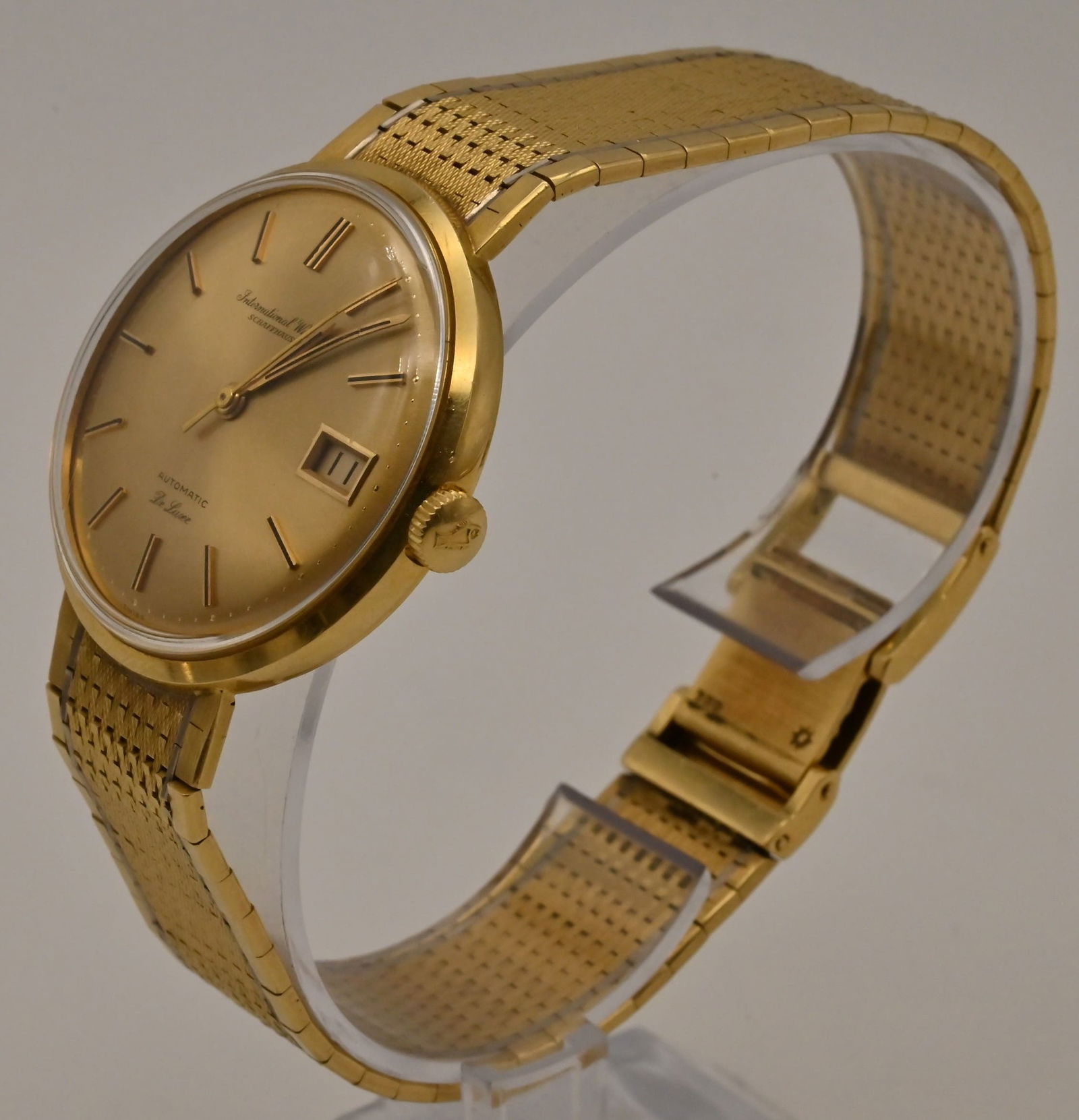 IWC De Luxe 1960er Jahre, Automatik, 18K - 750 Gelbgold. - 2