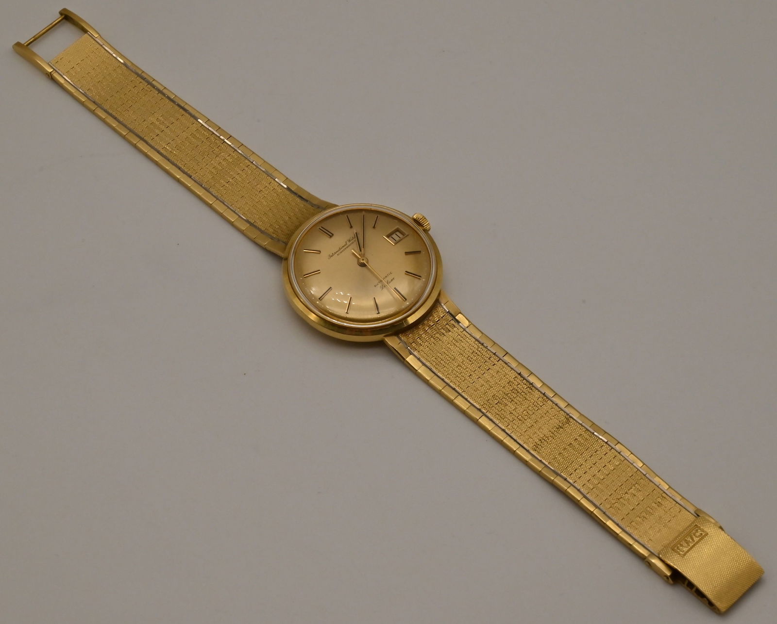 IWC De Luxe 1960er Jahre, Automatik, 18K - 750 Gelbgold. - 5