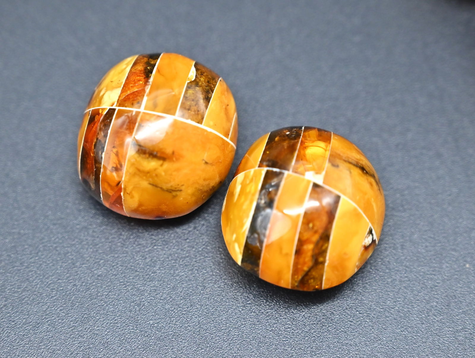 Made to Order Bernsteinschmuckset - Kette und Ohrklipps von UTE DAMBROWSKI DESIGN - 5