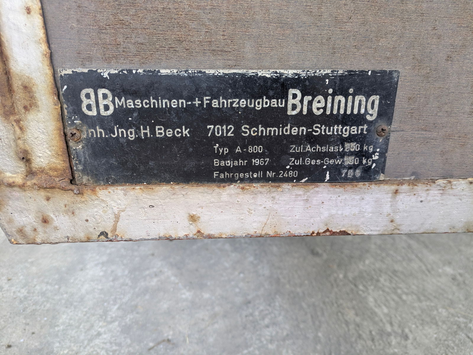 Autoanhänger von Maschinen und Fahrzeugbau Breining - 2