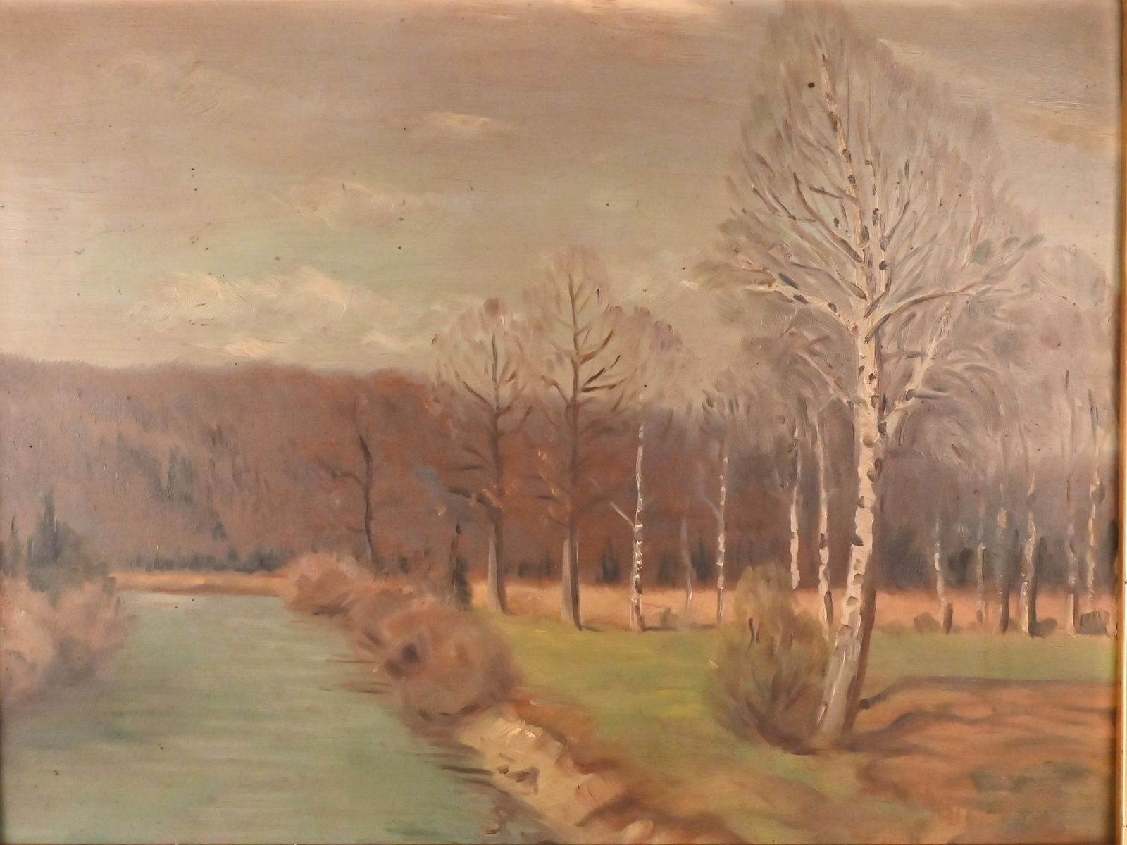 Unbekannter Künstler - Birken am Bachlauf, 20. Jh. (1 of 1)