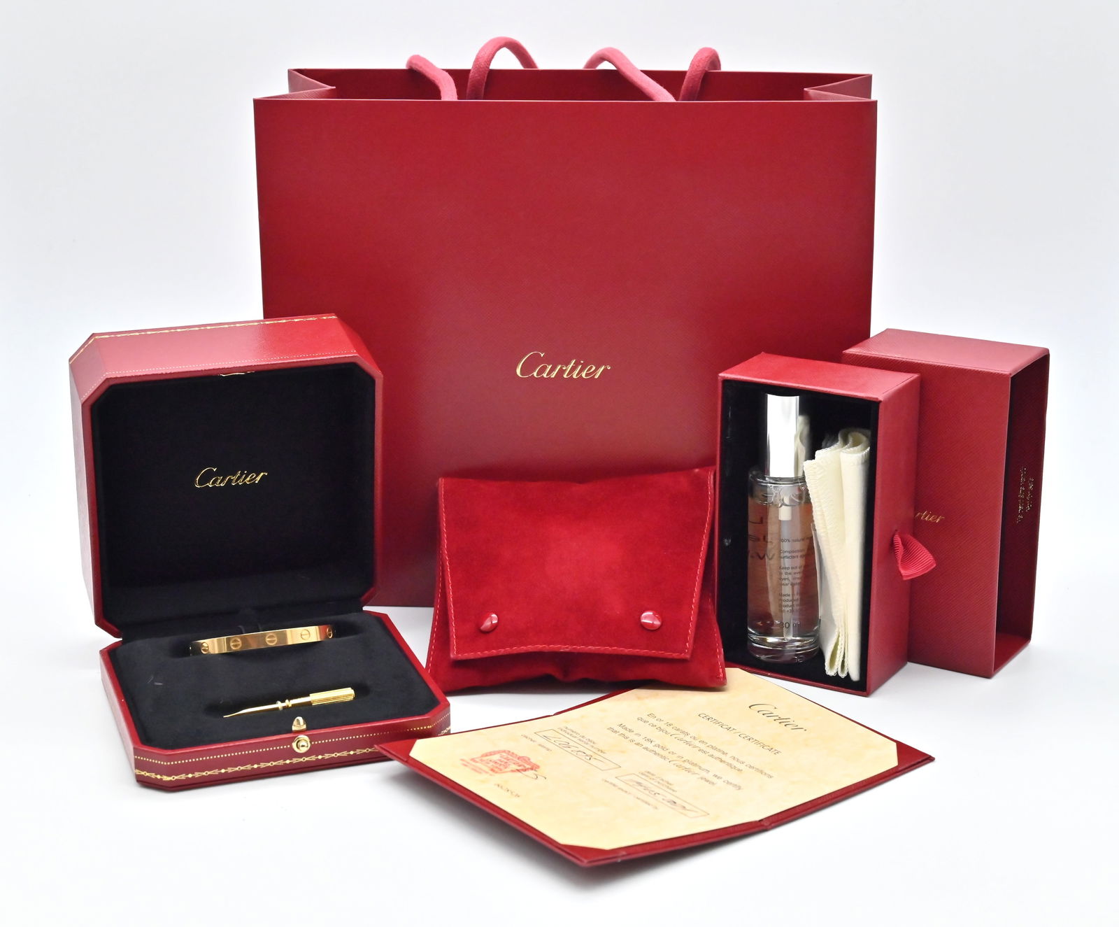 Cartier "Love Armreif" Klassisches Model; Größe 17 cm - 4