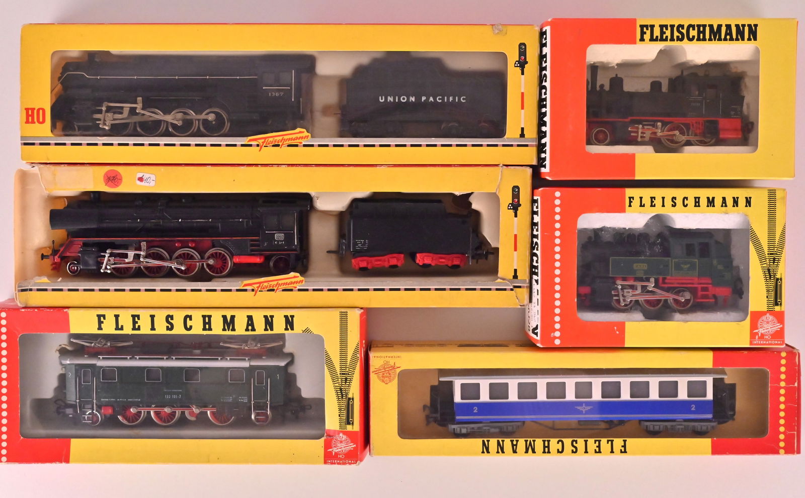 Fleischmann Modelleisenbahn H0, 6 Tlg. konvolut. (1 of 5)