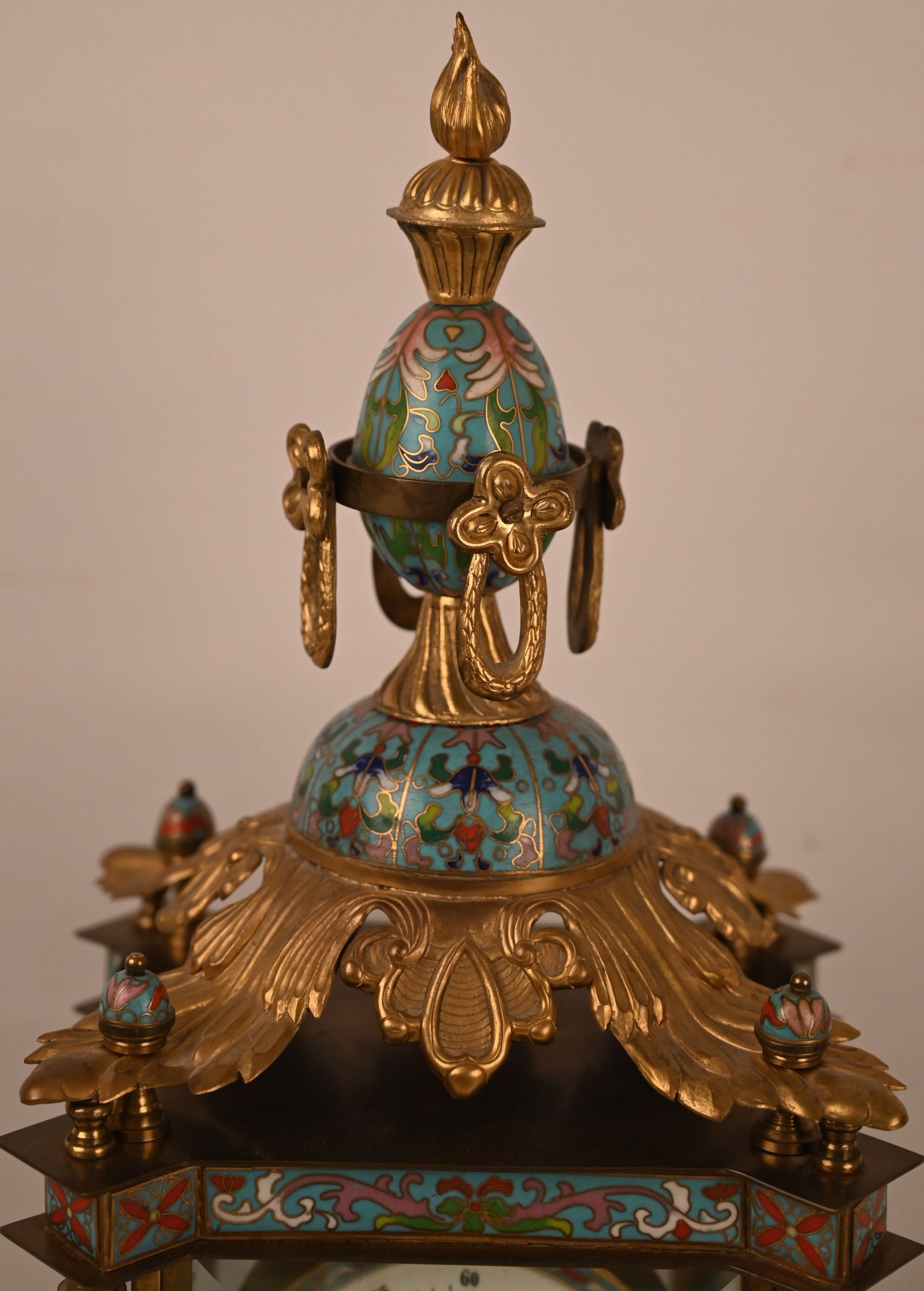 Cloisonne Mantel Uhr - 2