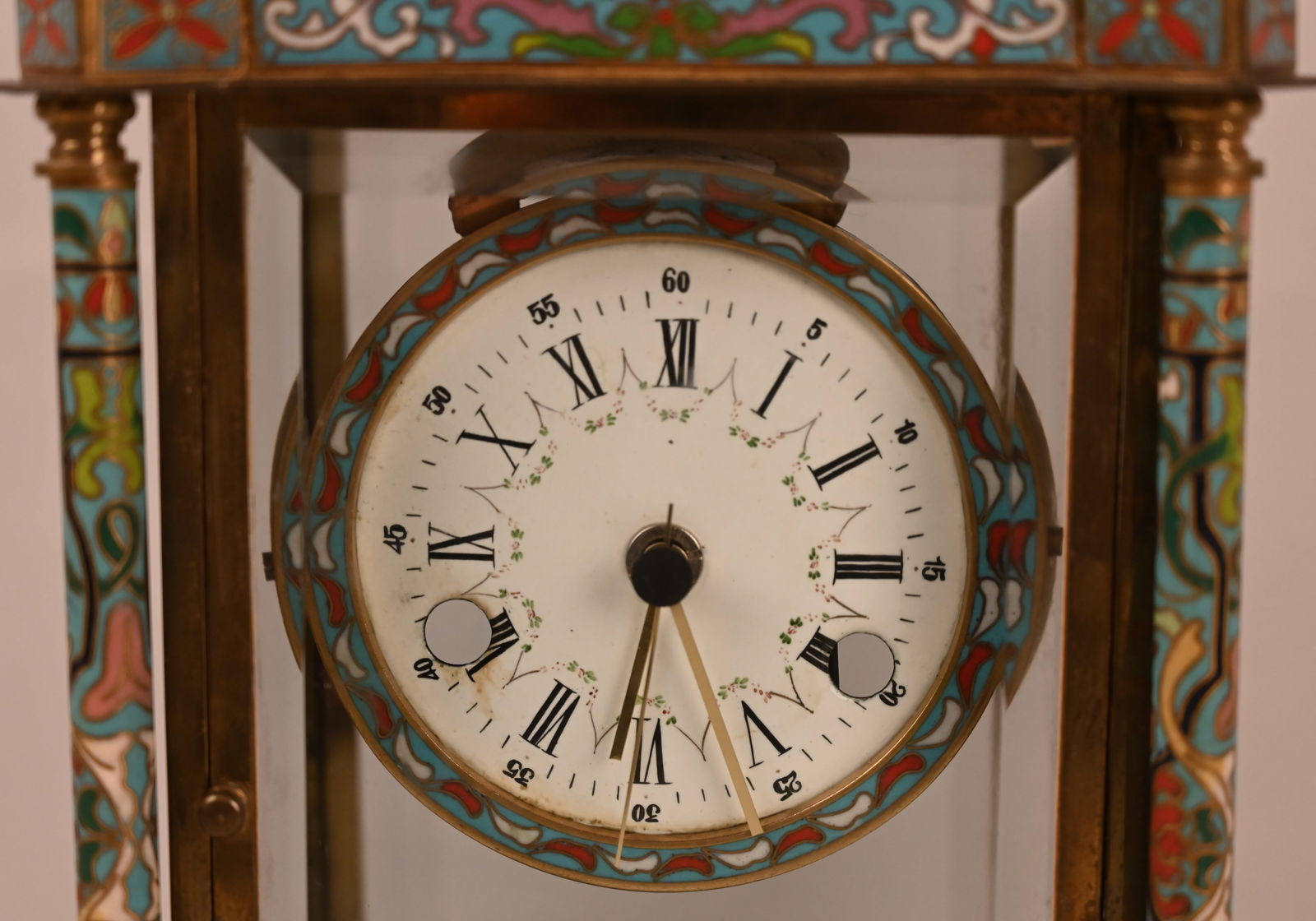 Cloisonne Mantel Uhr - 3