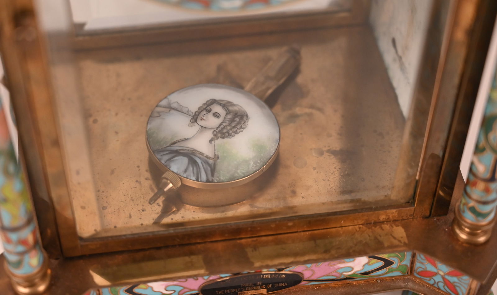 Cloisonne Mantel Uhr - 4