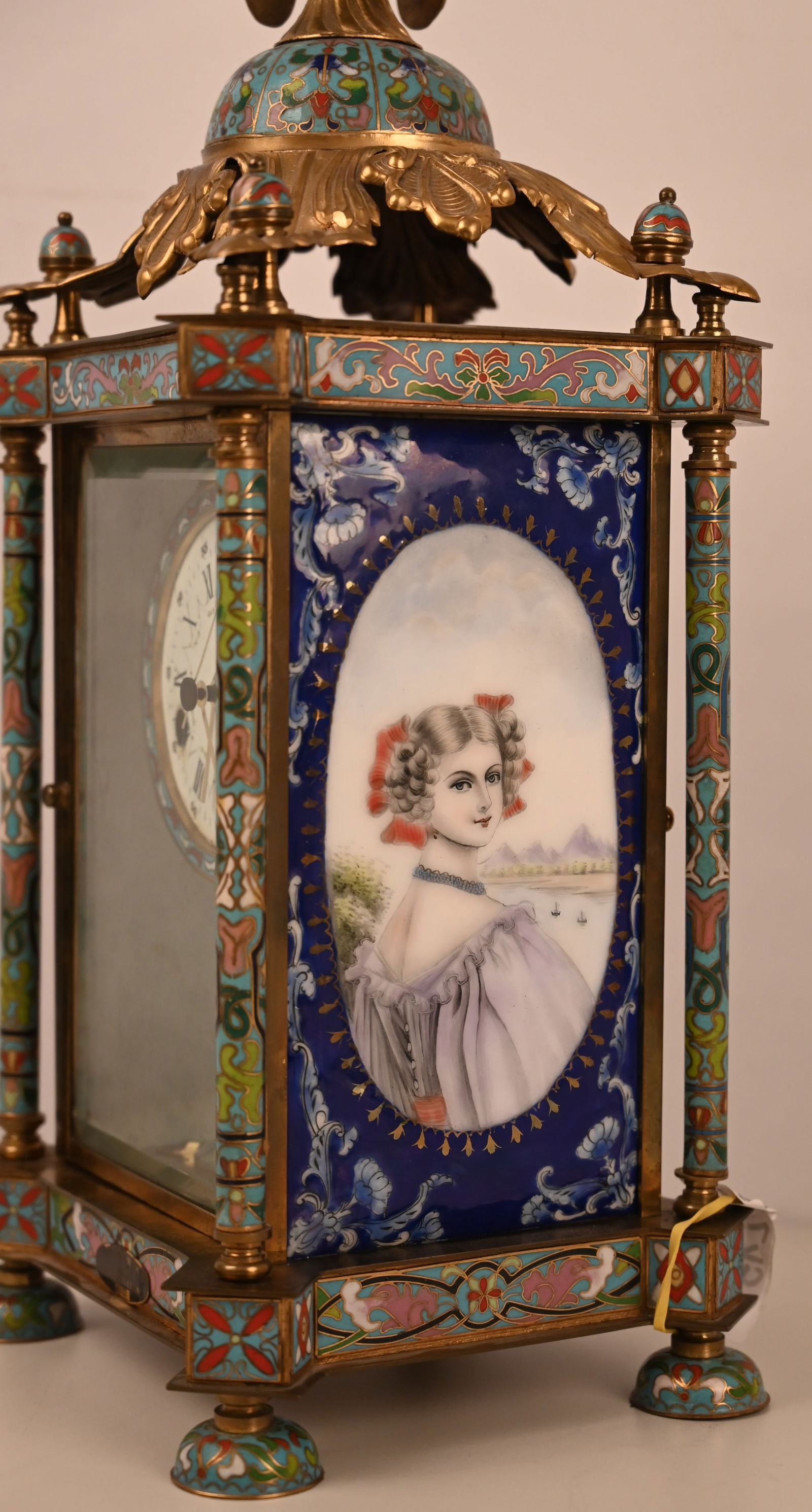 Cloisonne Mantel Uhr - 6