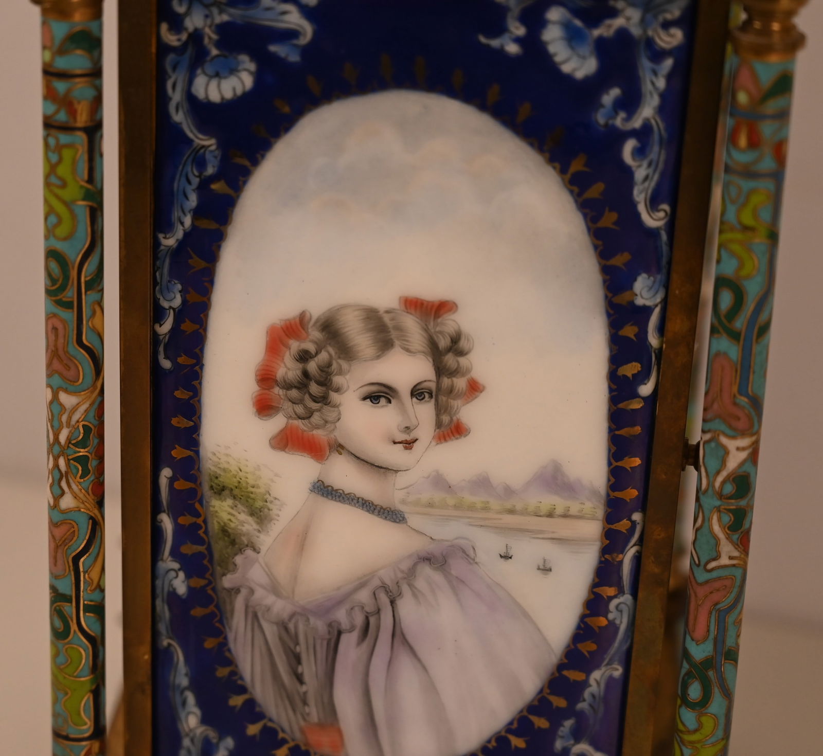 Cloisonne Mantel Uhr - 7