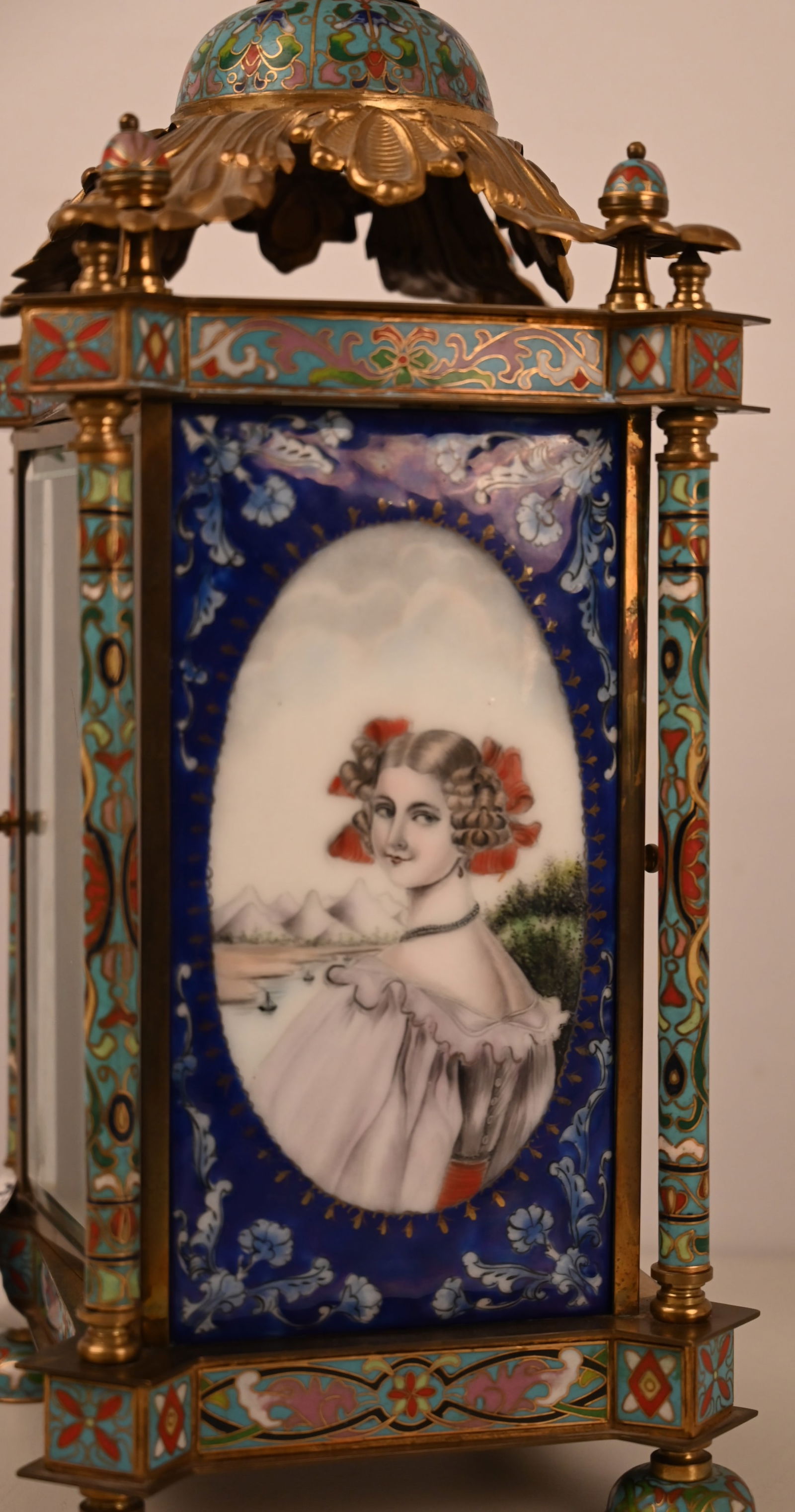 Cloisonne Mantel Uhr - 9